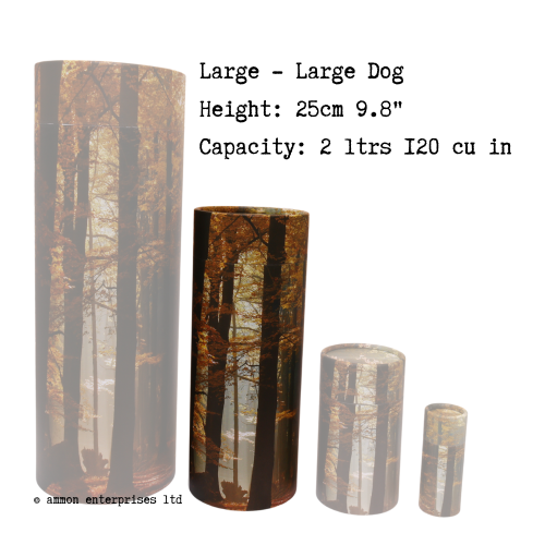 Autumn Forest Pet Scatter Tubes - Large