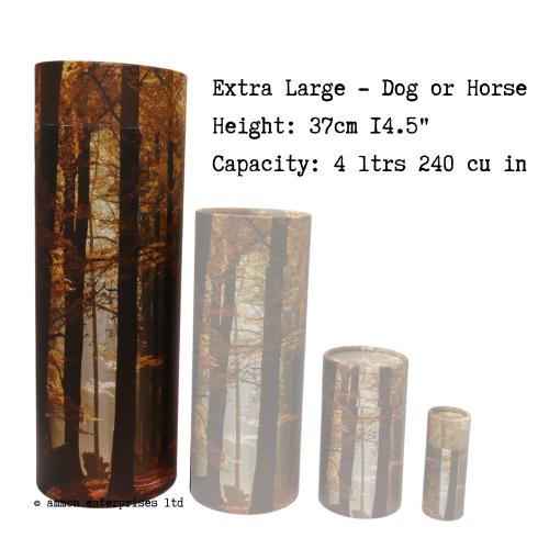 Autumn Forest Pet Scatter Tubes - Extra Large
