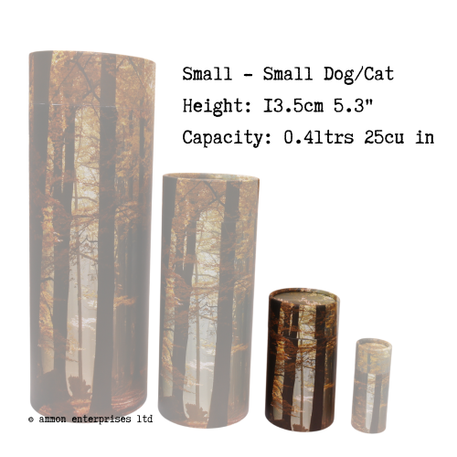 Autumn Forest Pet Scatter Tubes - Small