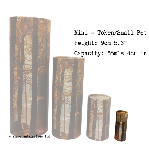 Autumn Forest Pet Scatter Tubes - Mini